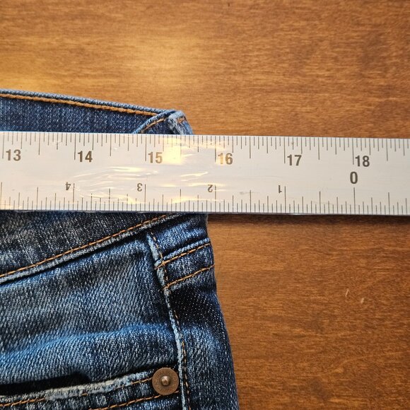 7 For All Mankind Women's Low Rise, Boot Cut Jeans, 29x33 - Picture 12 of 14